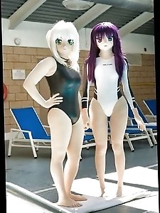 Blondie asian GFs get seminaked